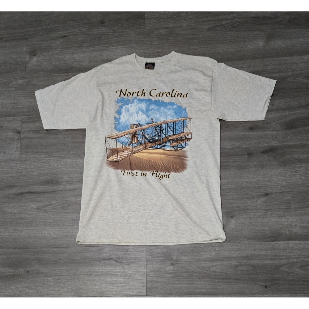 Vintage Harley Davidson T-Shirt Mens Large North Carolina First In‎ Flight USA